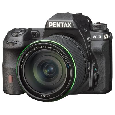 0076100037 - PENTAX K3II + 18-135 3,5-5,6 ED AL  (IF) DC WR KIT BLACK