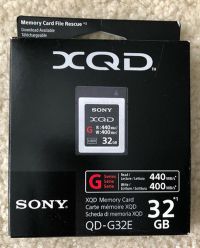 0090280111 - SONY XQD G MEMORY CARD 2933X 440 MB/S 32GB