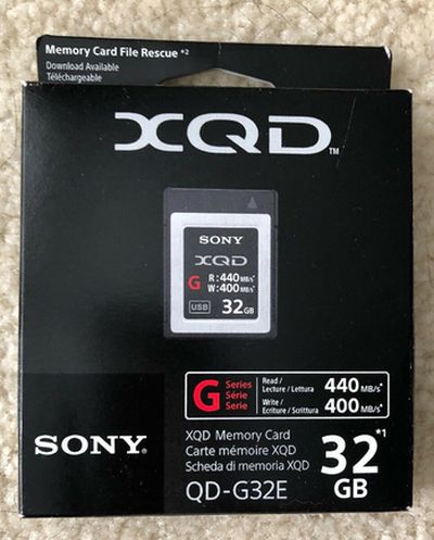 0090280111 - SONY XQD G MEMORY CARD 2933X 440 MB/S 32GB