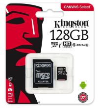 0091180015 - KINGSTON MICRO + adatt SDCS2/128 GB cl10  100/85  UHSI