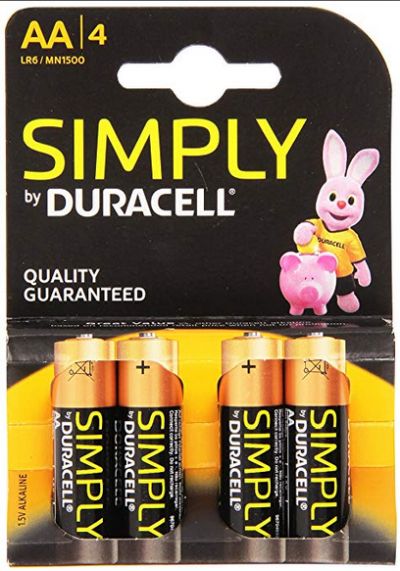 0380150003 - DURACELL SIMPLY MN 1500 AA X4