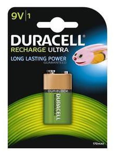 0380150015 - DURACELL RICARICABILI MN 1604 HR9V 190 mAh x1