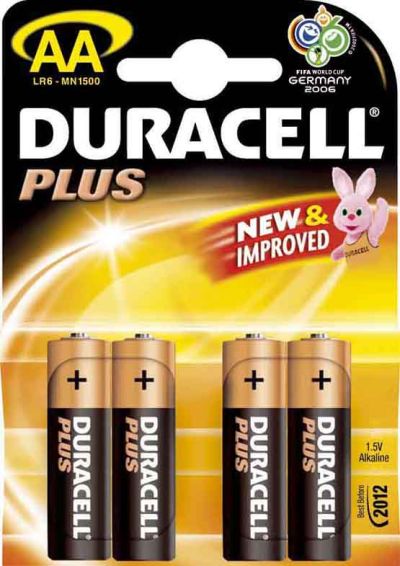 0380151055 - DURACELL PLUS MN 1500  AA X4