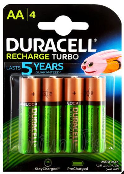 0380152657 - DURACELL Precharged MN 1500 AA HR6 2500 mAh X4