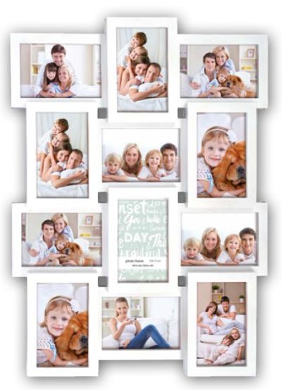 0417711072 - ZEP CORNICE MULTI 12 FOTO BIANCO 12x 10x15 (44,5X58,5) PI01917