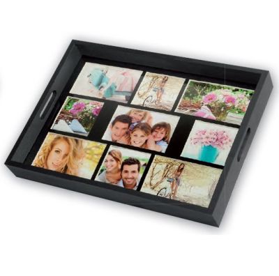 0417711286 - ZEP PORTAFOTO VASSOIO NERO 4x10X10 5x10X15 (45X35) W002