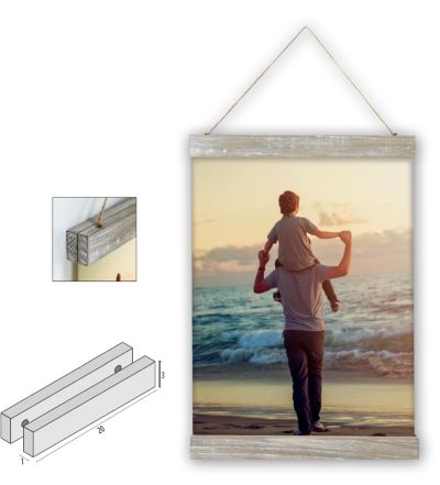 0417712076 - ZEP SUPPORTO MAGNETICO IN LEGNO 30 CM READY ADY30