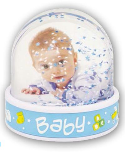 0417712137 - ZEP PHOTO GLOBEBABY BLUE 6,5x6,2  PG66B