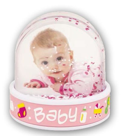 0417712138 - ZEP PHOTO GLOBEBABY PINK 6,5x6,2  PG66P