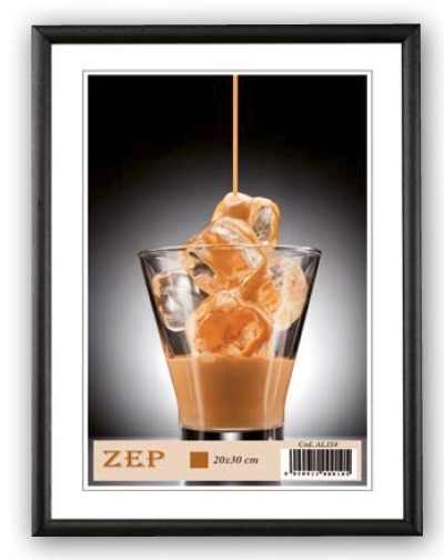 0417712708 - ZEP KIT CORNICI AL1B4 ALLUMINIO NERO 20X30 da tavolo e parete 12 pezzi