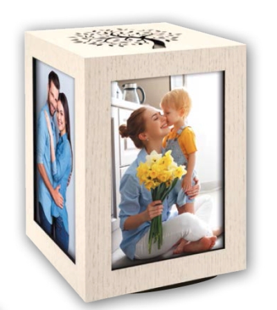 0417712859 - ZEP PORTAFOTO CUBO ROTANTE LEGNO NORMAN BIG  4X10X15 (13X13X18h) GLG15