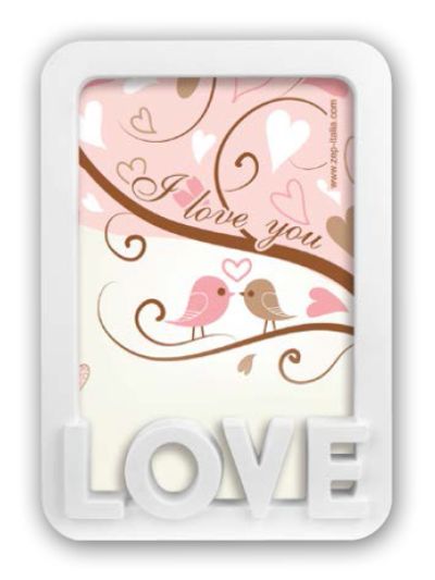0417713108 - ZEP LOVE CORNICE GRAZIA WHITE 10X15 XB46W