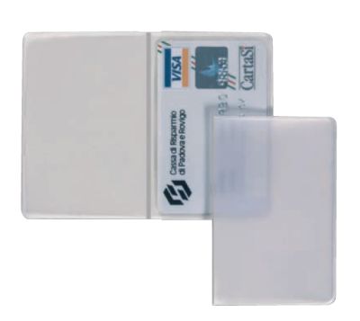 0420810414 - SVAR BUSTA CREDIT CARD DOPPIA A LIBRO 8,5X5,5/25 TRASP 20024205