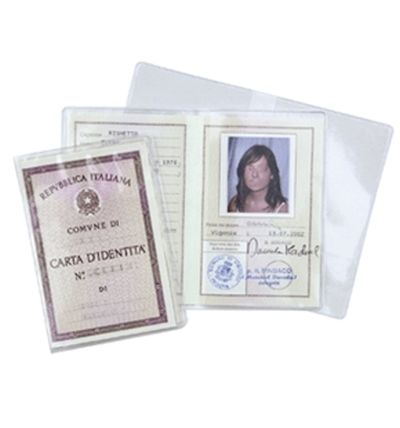 0420810420 - SVAR BUSTA CARTA D'IDENTITA' A LIBRO CLEAR 15,7X11,9/25 20043205