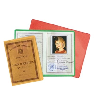 0420810421 - SVAR BUSTA CARTA D'IDENTITA' A LIBRO TRANSCOLOR 15,7X11,9/25 20034160