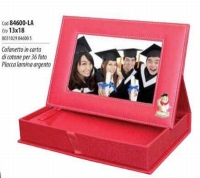 0427750080 - PIESSE 84600-LA ALBUM CORNICE CARTA LAUREA 13X18 36 FOTO CON PLACCA LAMINA ARGENTO