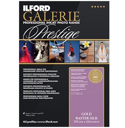 0610093175 - ILFORD GALERIE GOLD RASTER SILK 290gr PLOTTER 43,2cm x15,2mt 2003175^