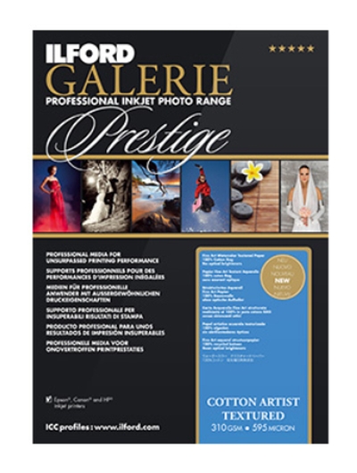 0610094052 - ILFORD GALERIE COTTON ARTIST TEXTURED 310gr  A4 25F 2004052^