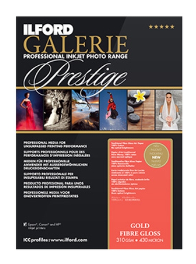0610098030 - ILFORD GALERIE GOLD FIBRE GLOSS 310gr baritata A2 25F 2004033 ^