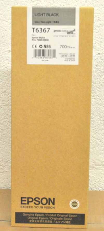 0622120038 - EPSON T6367 700 ml LIGHT NERO
