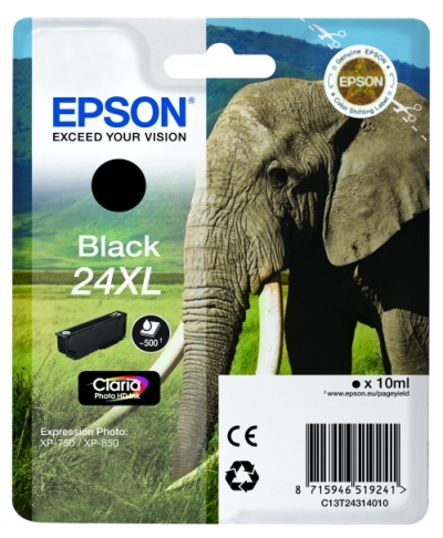 0622120043 - EPSON T2431 XL BK 24 ELEFANTE