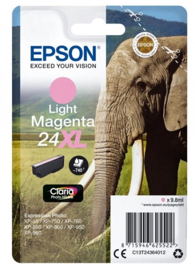 0622120240 - EPSON T2436 XL LIGHT MAGENTA 9,8ml ELEFANTE