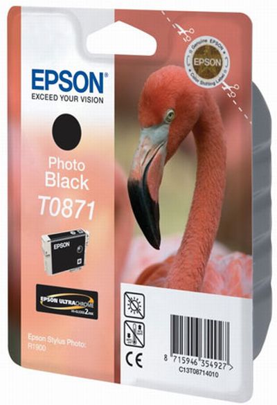 0622121177 - EPSON T0871 PHOTO BLACK FENICOTTERO