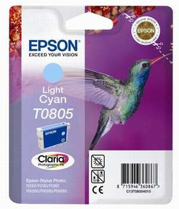 0622121238 - EPSON T0805 LIGHT CYAN COLIBRI