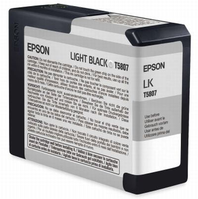 0622121247 - EPSON T5807 80 ml LIGHT BLACK