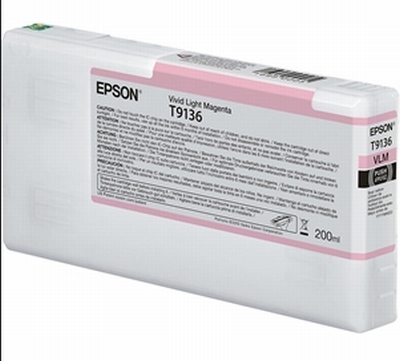 0622121290 - EPSON T9136 200 ml  VIVID LIGHT MAGENTA