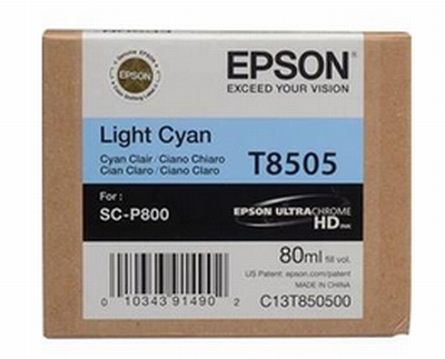 0622121311 - EPSON T8505 80 ml  P800  LIGHT CIANO