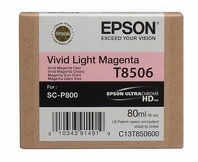 0622121312 - EPSON T8506 80 ml  P800  LIGHT MAGENTA