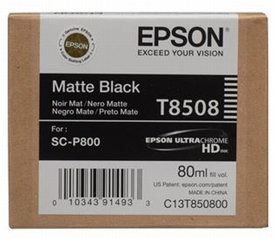 0622121314 - EPSON T8508 80 ml  P800  MATTE BLACK
