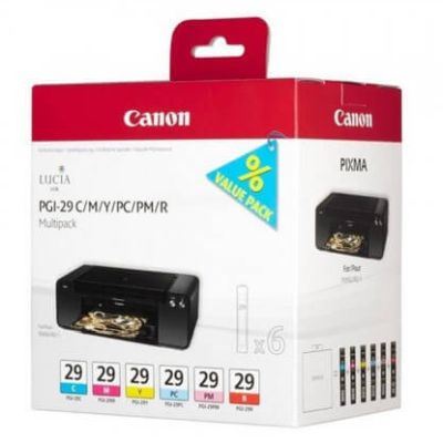 0628290032 - CANON PGI29 KIT X 6 C/M/Y/PC/PM/R  PER PRO1