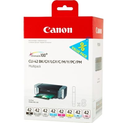 0628299069 - CANON CLI 42 MULTIPACK 8 COLORI X PRO 100
