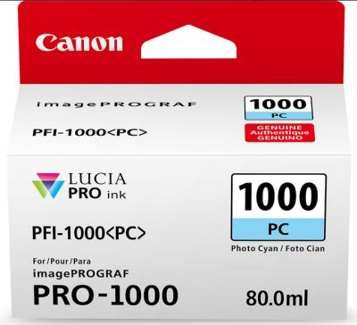 0628299105 - CANON INK PFI1000 PC PHOTO CIANO