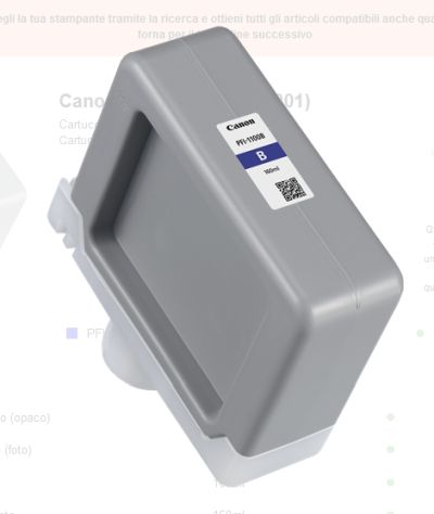 0628299116 - CANON INK PFI1100 B BLU 160ml ^