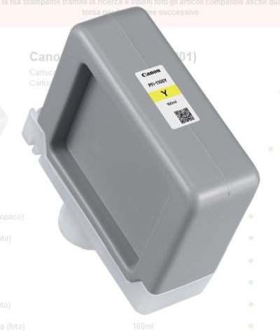 0628299129 - CANON INK PFI1100 Y YELLOW 160ml ^
