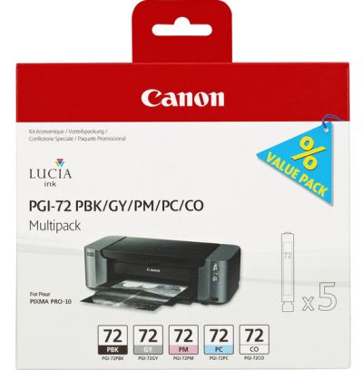 0628299140 - CANON INK PRO 10 PGI-72 PBK/GY/PM/PC/CO MULTIPACK