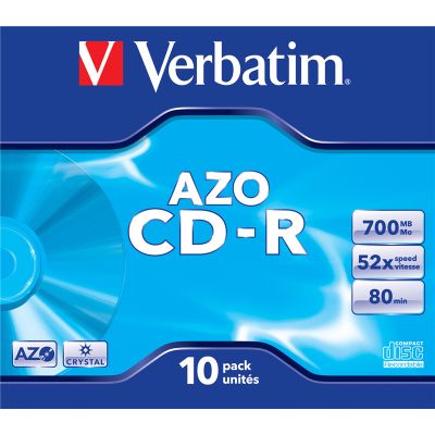 0892820017 - VERBATIM CD-R JEWEL 52X 700MB 43327