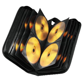 0893300004 - HAMA 033832 BORSA NYLON NERA PER 80 CD/DVD
