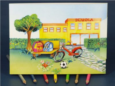 1032260063 - EDICART PORTA FOTO SCUOLA 275 BICI X FOTO 13x18 15x21 15x22 (23X17,3) / 100 PZ